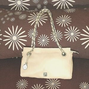 Italian Made Light Pink Handbag Made By Matchbags With Gold And Leather Chain